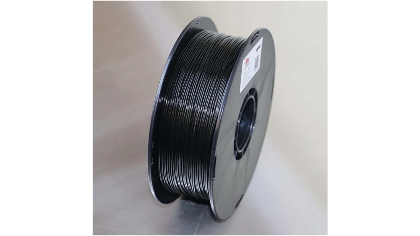 3D Printz PLA 3D-Drucker Filament zur Verwendung mit 3D-Drucker, Schwarz, 1.75mm, FDM, FFF, 3kg