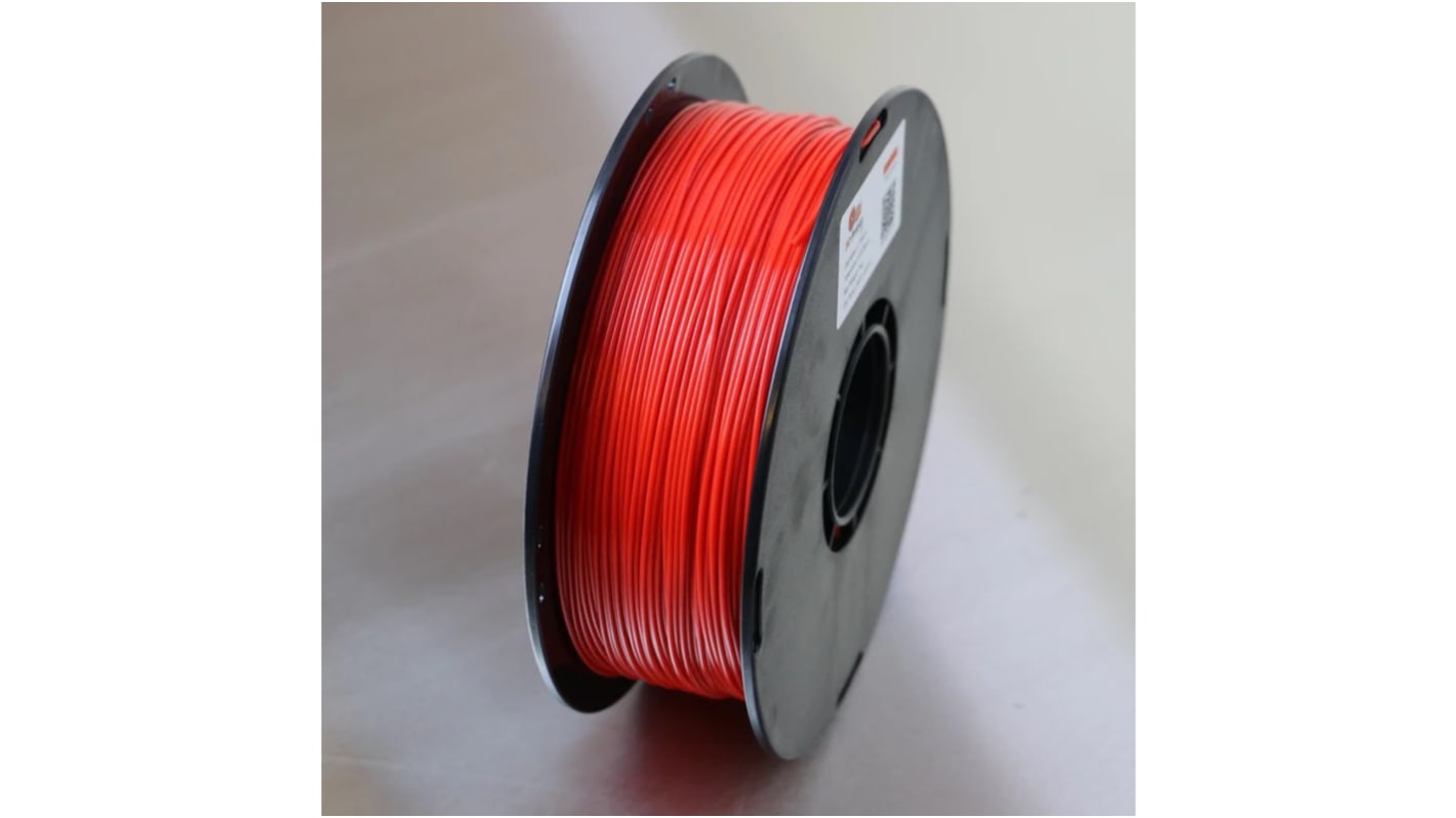 3D Printz PLA 3D-Drucker Filament zur Verwendung mit 3D-Drucker, Rot, 1.75mm, FDM, FFF, 1kg