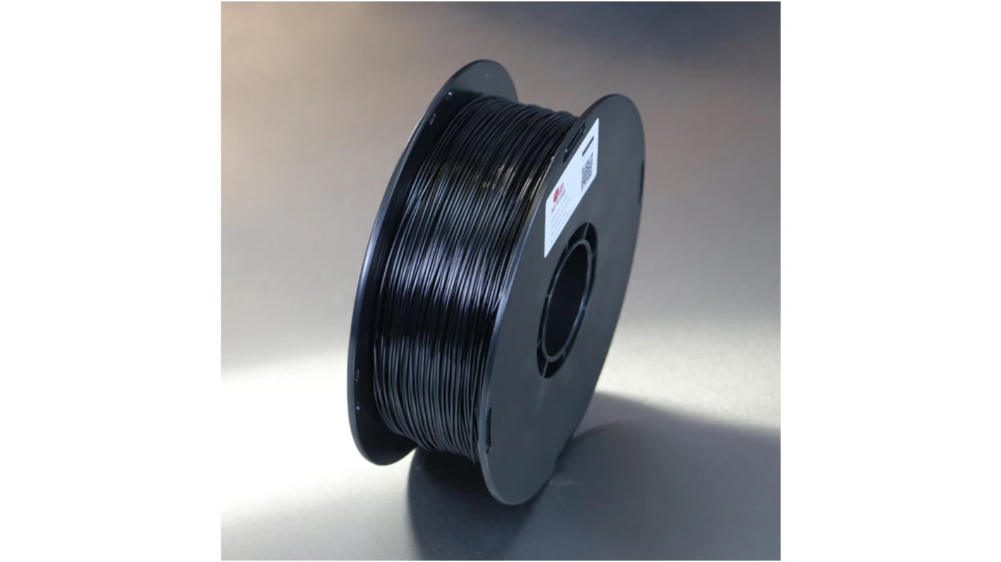 Filamento para impresora 3D FDM, PLA alta velocidad, 1.75mm, Negro, 1kg 3D Printz