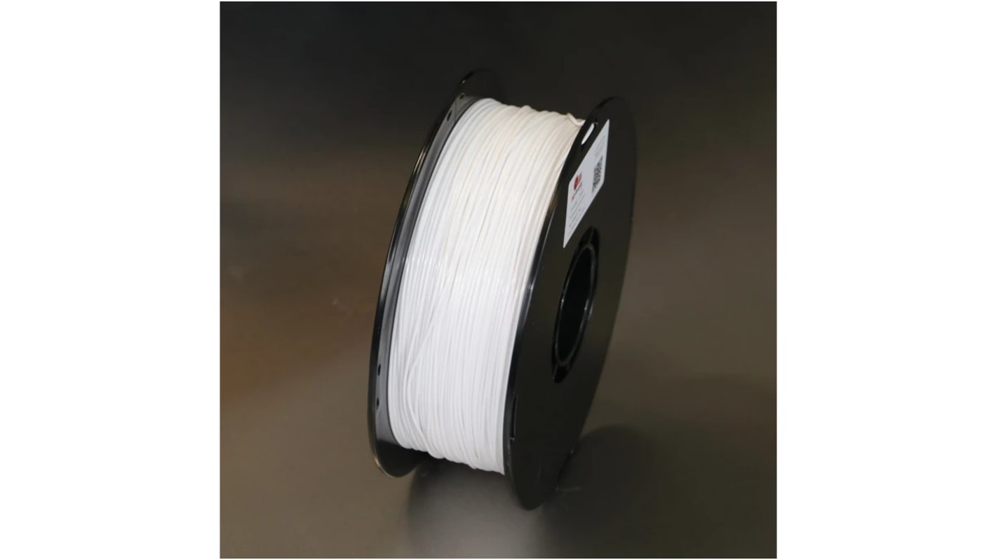 Filament pour imprimante 3D RS PRO, PLA, Ø 1.75mm, Blanc, 1kg, FDM