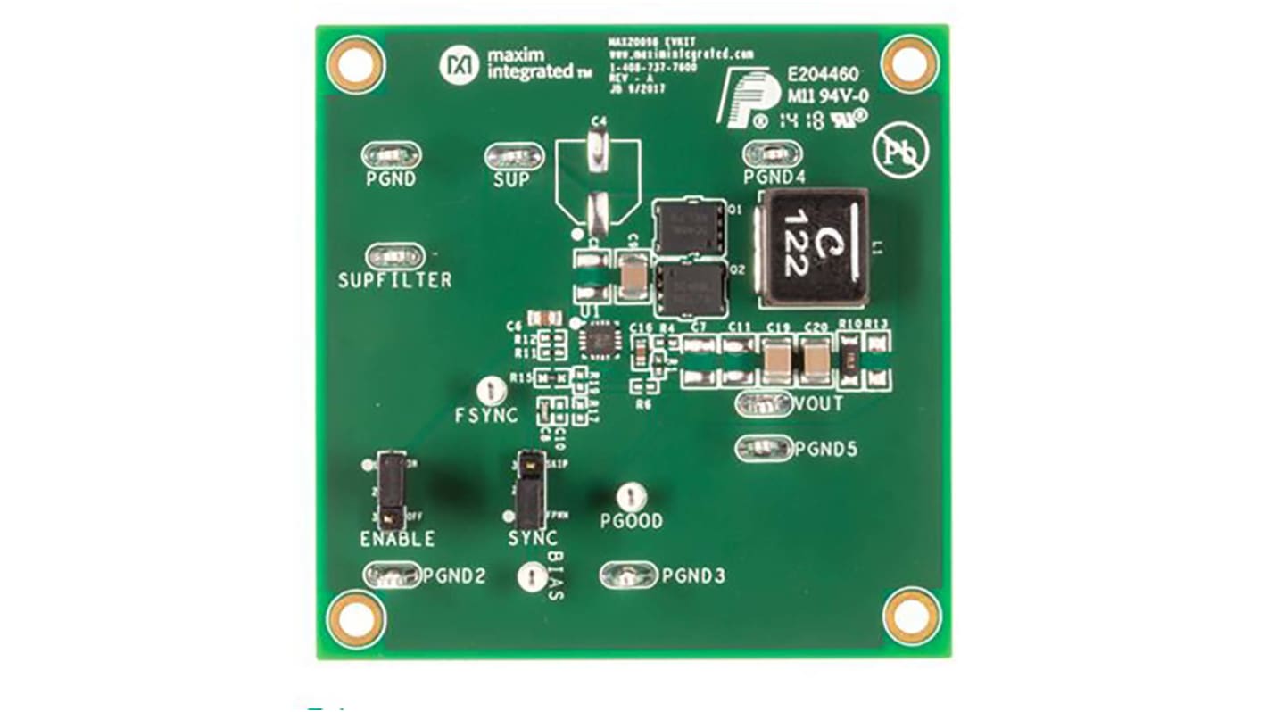 Maxim Integrated MAX20098ATEC/VY+, 1 Buck Boost Switching, Buck Boost Switching Regulators 50mA, 2.2 MHz 16-Pin, TQFN-EP