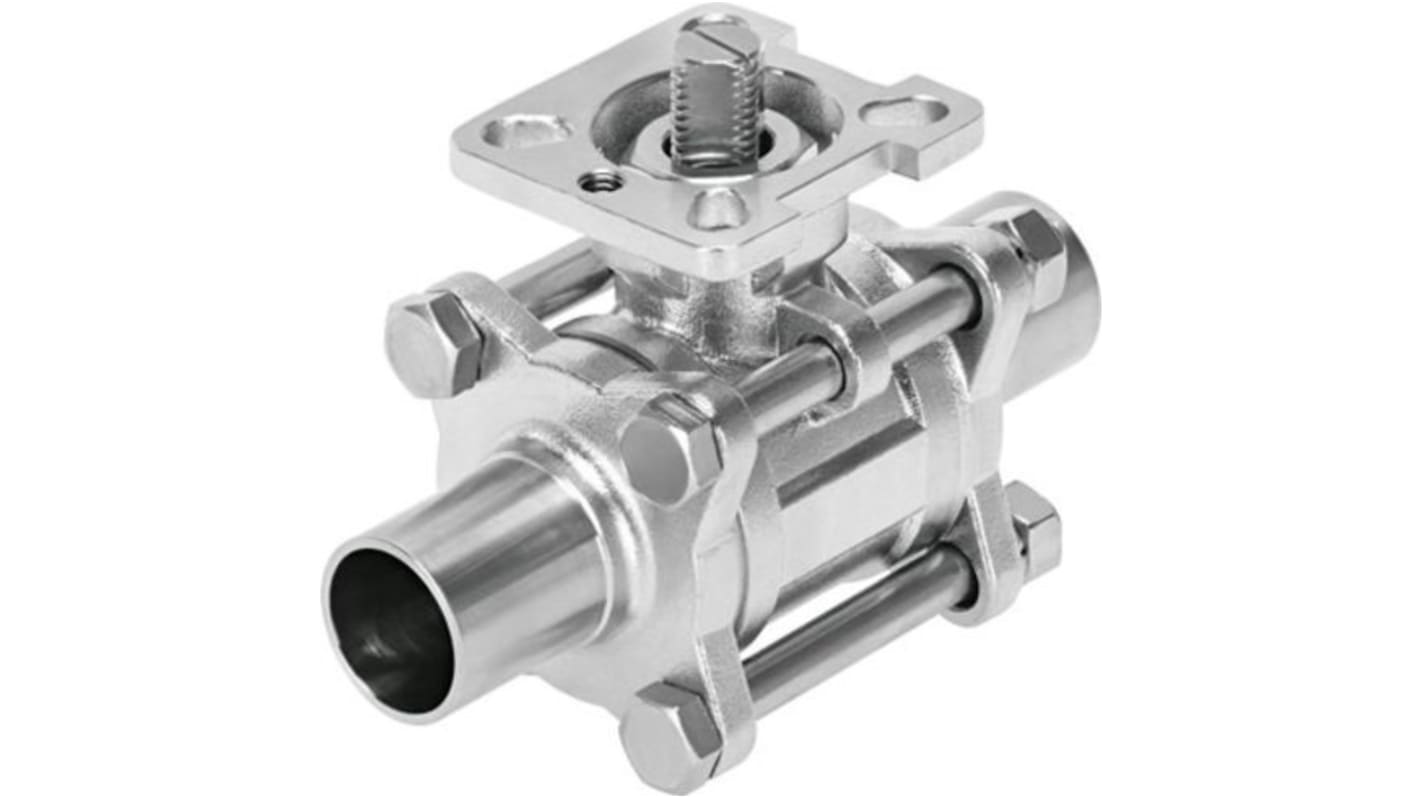 Festo Stainless Steel 2 Way, Ball Valve, 65mm, 16bar Operating Pressure