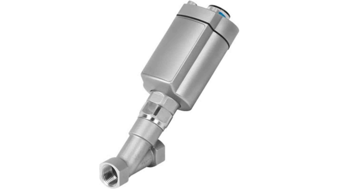 Festo Angle Seat type Pneumatic Actuated Valve, G 1/8in to NPT 1-1/4in, 13.5 bar