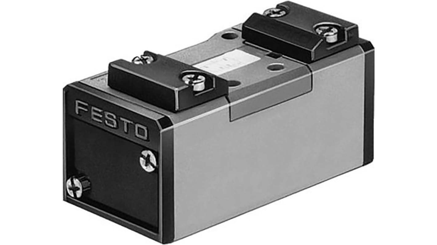 Válvula de control de accionamiento piloto de solenoide neumática Festo, Serie J, Función 5/2 Bistable, Neumático,