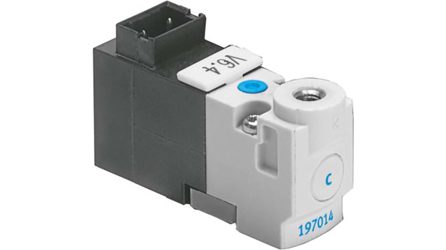 Válvula de control de accionamiento piloto de solenoide neumática Festo, Serie MHP1, Función 3/2 Open, Monostable,