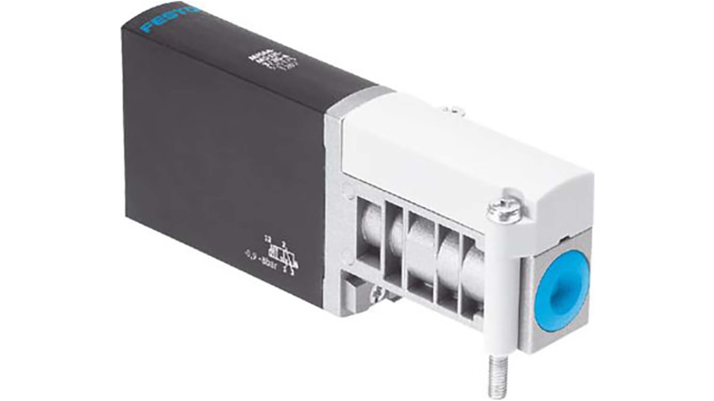 Festo 3/2 Closed, Monostable Pneumatic Solenoid/Pilot-Operated Control Valve - Electrical MHA4 Series, 525174