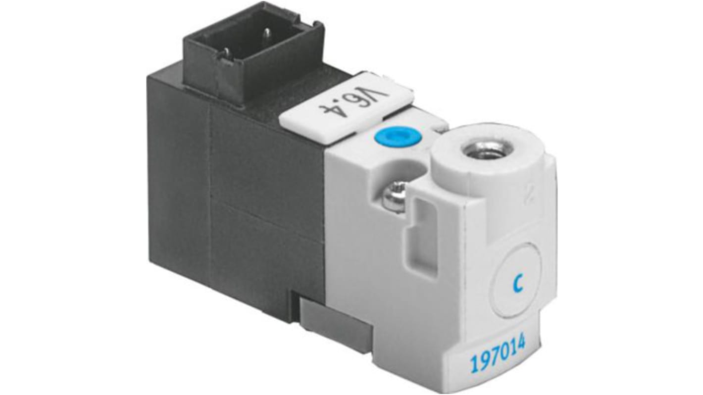 Festo 3/2 Closed, Monostable Pneumatic Solenoid/Pilot-Operated Control Valve - Electrical MHP1 Series, 197014