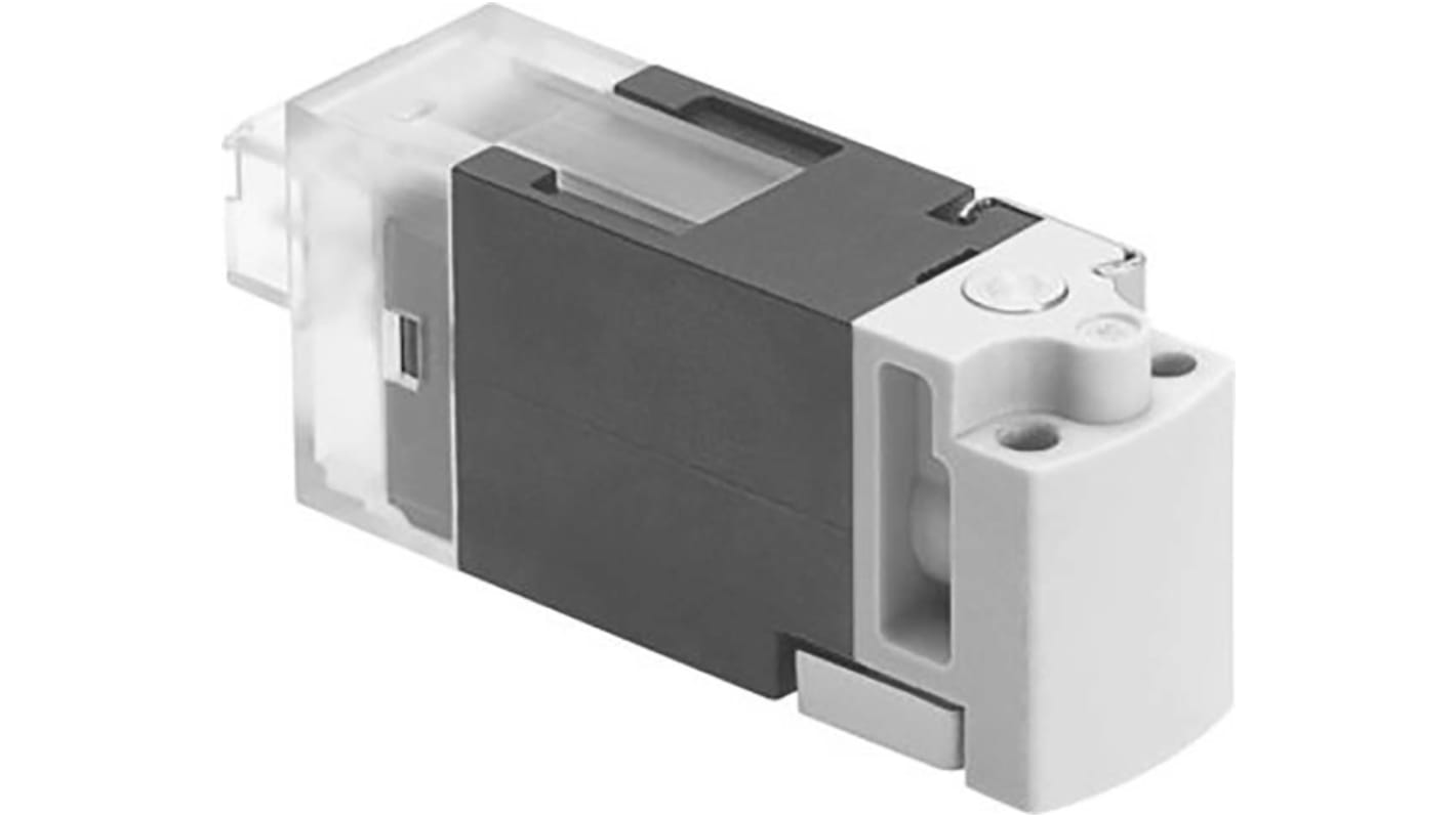 Festo 2/2 Closed, Monostable Pneumatic Solenoid/Pilot-Operated Control Valve - Electrical MHA1 Series, 557864