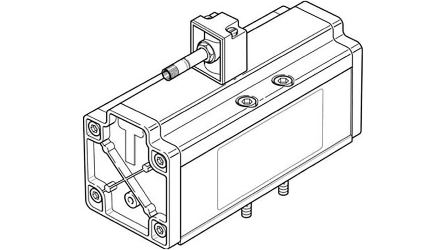 Festo 5/2 Monostable Pneumatic Solenoid/Pilot-Operated Control Valve - Electrical MDH Series, 12457