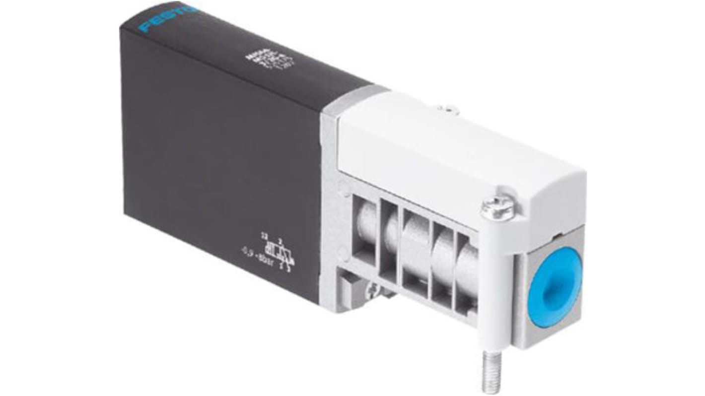 Festo 3/2 Closed, Monostable Pneumatic Solenoid/Pilot-Operated Control Valve - Electrical MHA4 Series, 525175