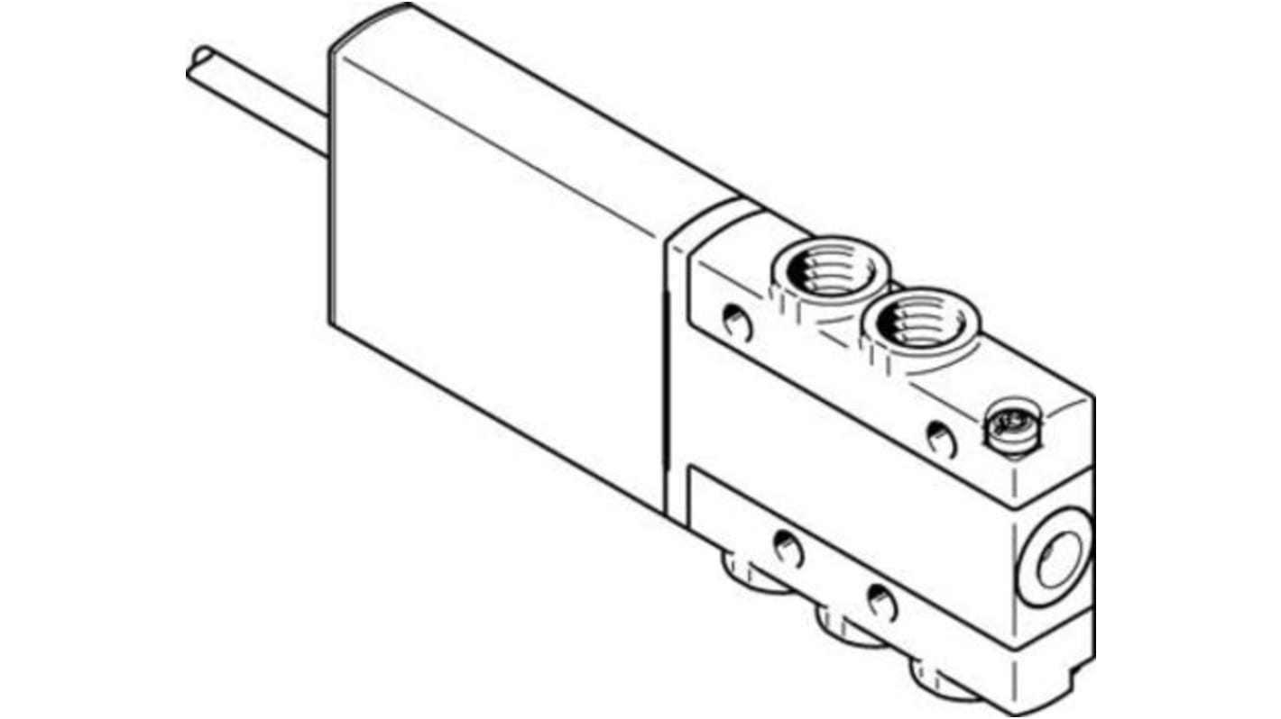 Elettrovalvola pneumatica di controllo pilotata Festo, funzione 3/2 Open, Monostable, azionamento Elettrico