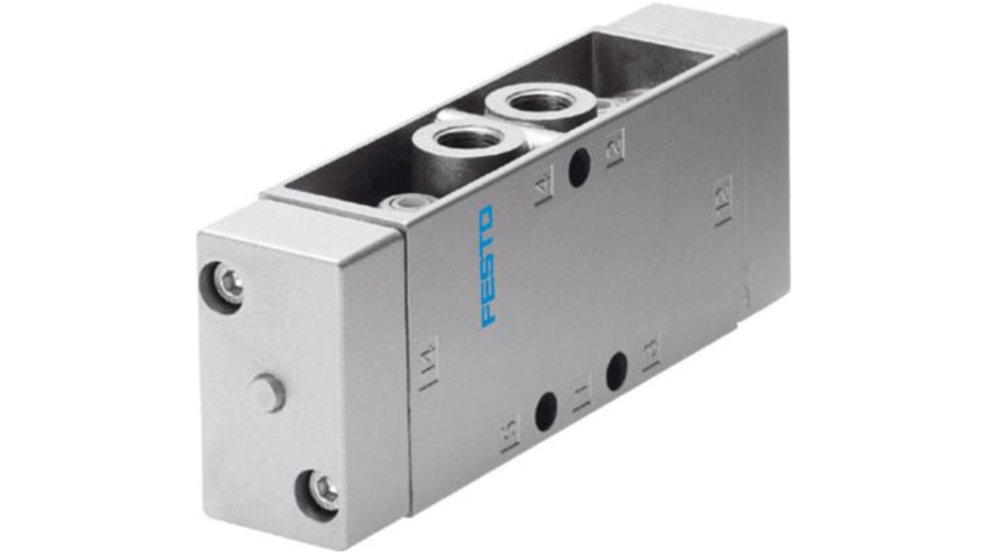 Festo 5/2 Bistable-dominant Pneumatic Solenoid/Pilot-Operated Control Valve - Pneumatic G 1/8 JDH Series, 8824