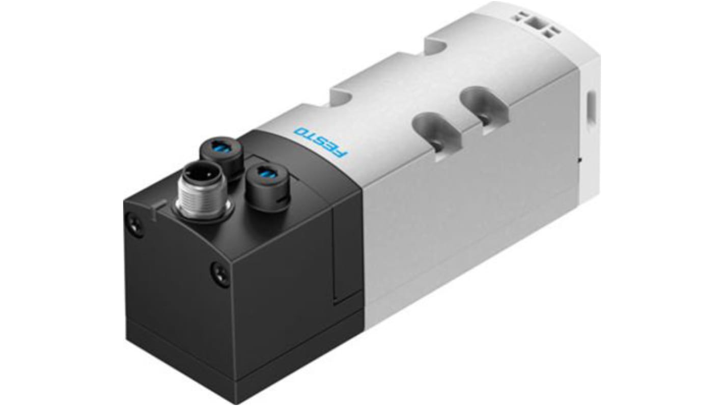 Elettrovalvola a Solenoide Festo, funzione 5/3 exhausted, azionamento Elettrico