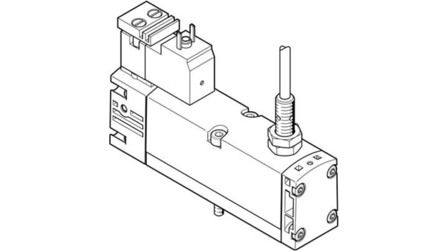 Festo VSVA-B-M52-MZ-A1-1C1-APC 560725 Magnetventil 5/2 Monostable, Elektrisch-betätigt