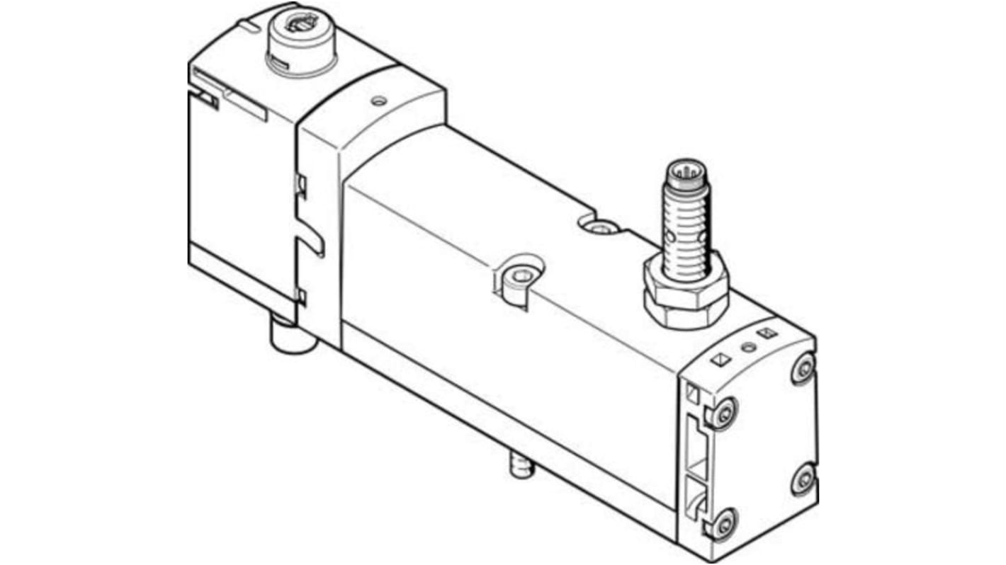 Elettrovalvola a Solenoide Festo, funzione 5/2 Monostable, azionamento Elettrico