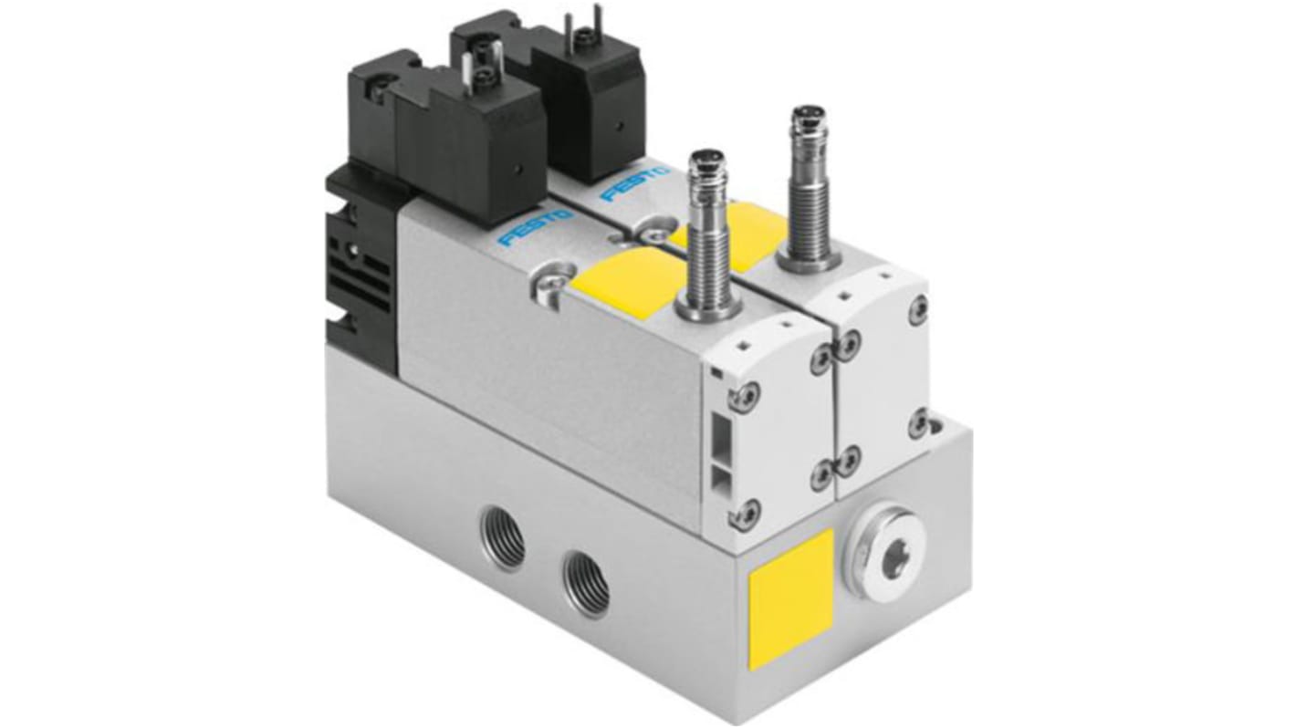 Válvula de control proporcional Festo, Serie VOFA-L26-T52-M-G14-1C1-APP, Rosca G 1/4, Función 5/2 Monostable, Sistemas