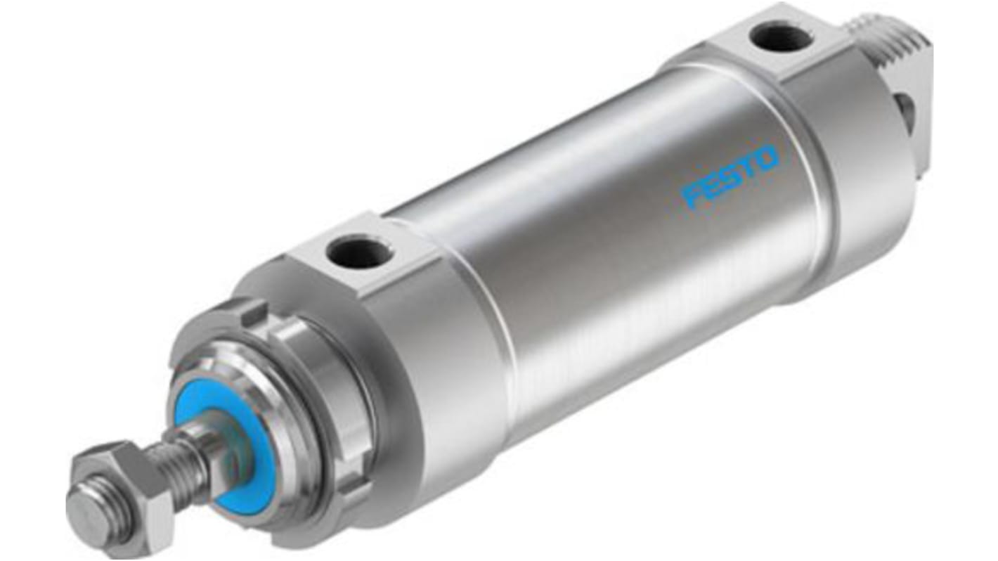 Festo Pneumatic Roundline Cylinder - 559328, 63mm Bore, 80mm Stroke, DSNU Series, Double Acting