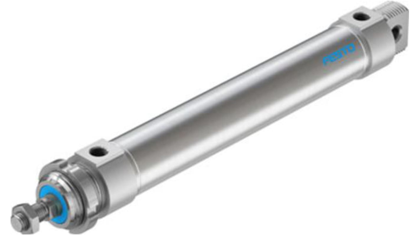 Festo Pneumatic Roundline Cylinder - 195997, 40mm Bore, 200mm Stroke, DSNU Series, Double Acting