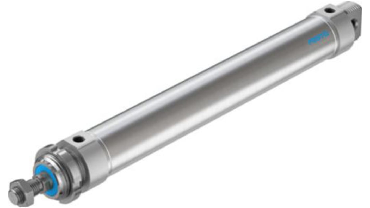 Festo Pneumatic Roundline Cylinder - 196009, 50mm Bore, 320mm Stroke, DSNU Series, Double Acting