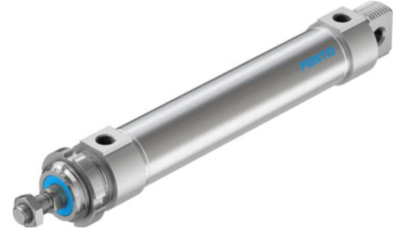 Festo Pneumatic Roundline Cylinder - 196036, 40mm Bore, 160mm Stroke, DSNU Series, Double Acting