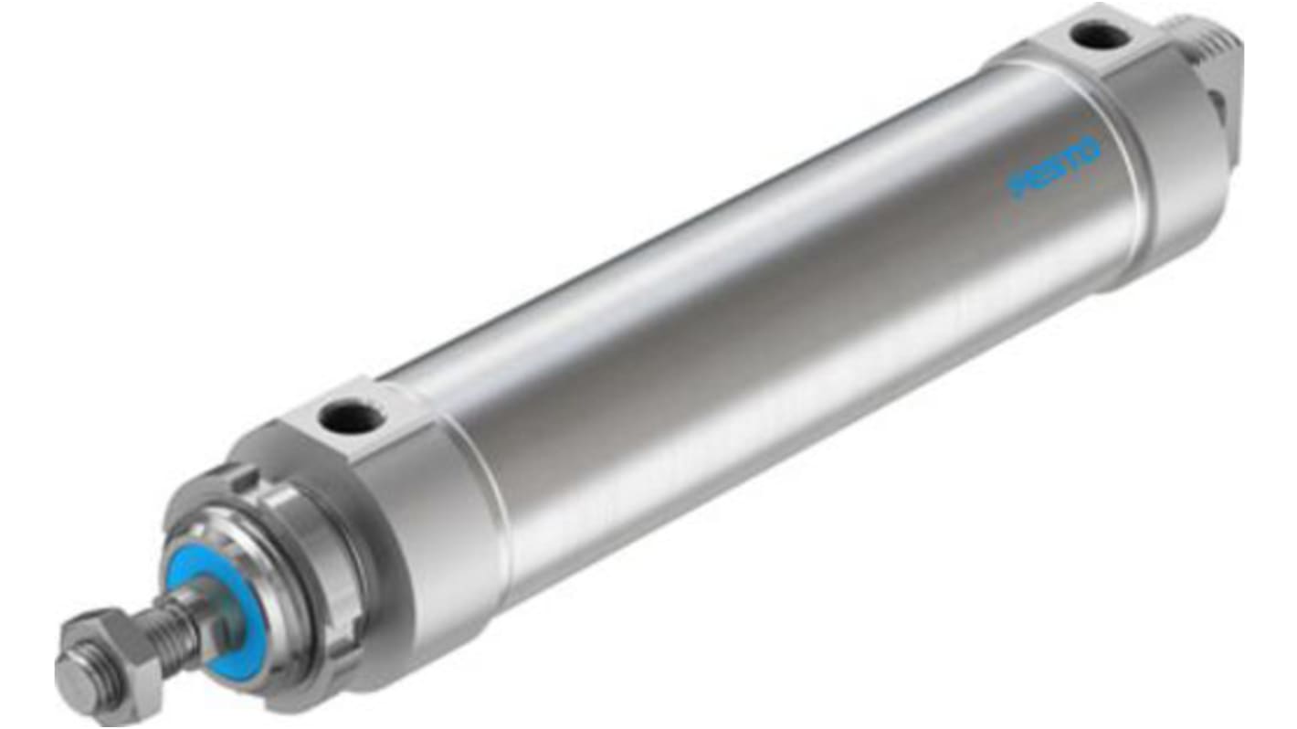 Festo Pneumatic Roundline Cylinder - 559332, 63mm Bore, 200mm Stroke, DSNU Series, Double Acting