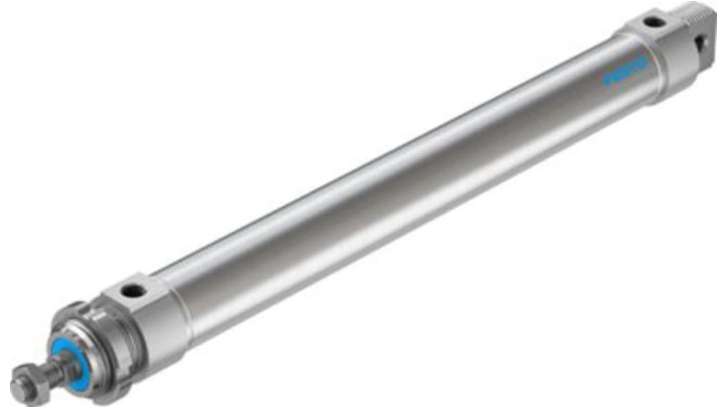 Festo Pneumatic Roundline Cylinder - 196039, 40mm Bore, 320mm Stroke, DSNU Series, Double Acting