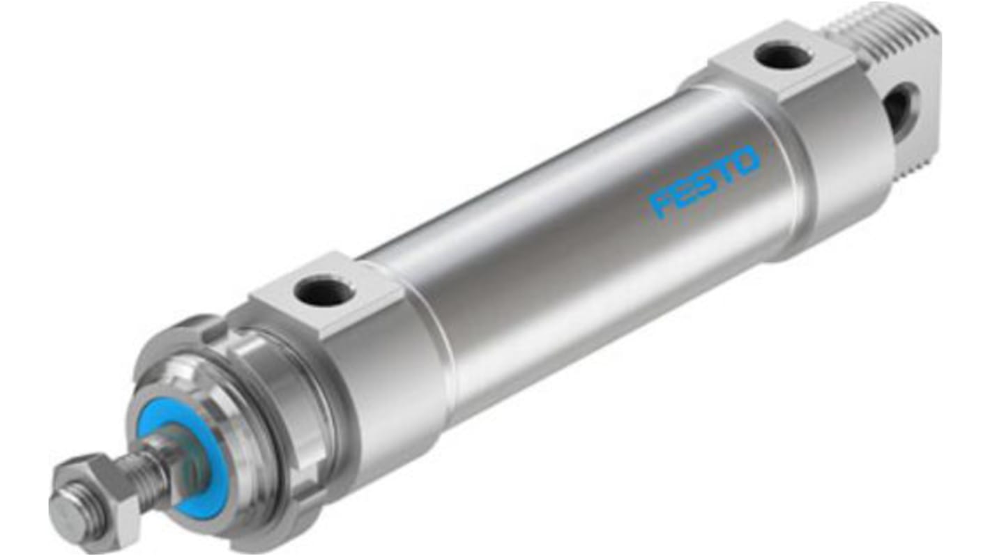 Festo Pneumatic Roundline Cylinder - 559308, 40mm Bore, 80mm Stroke, DSNU Series, Double Acting