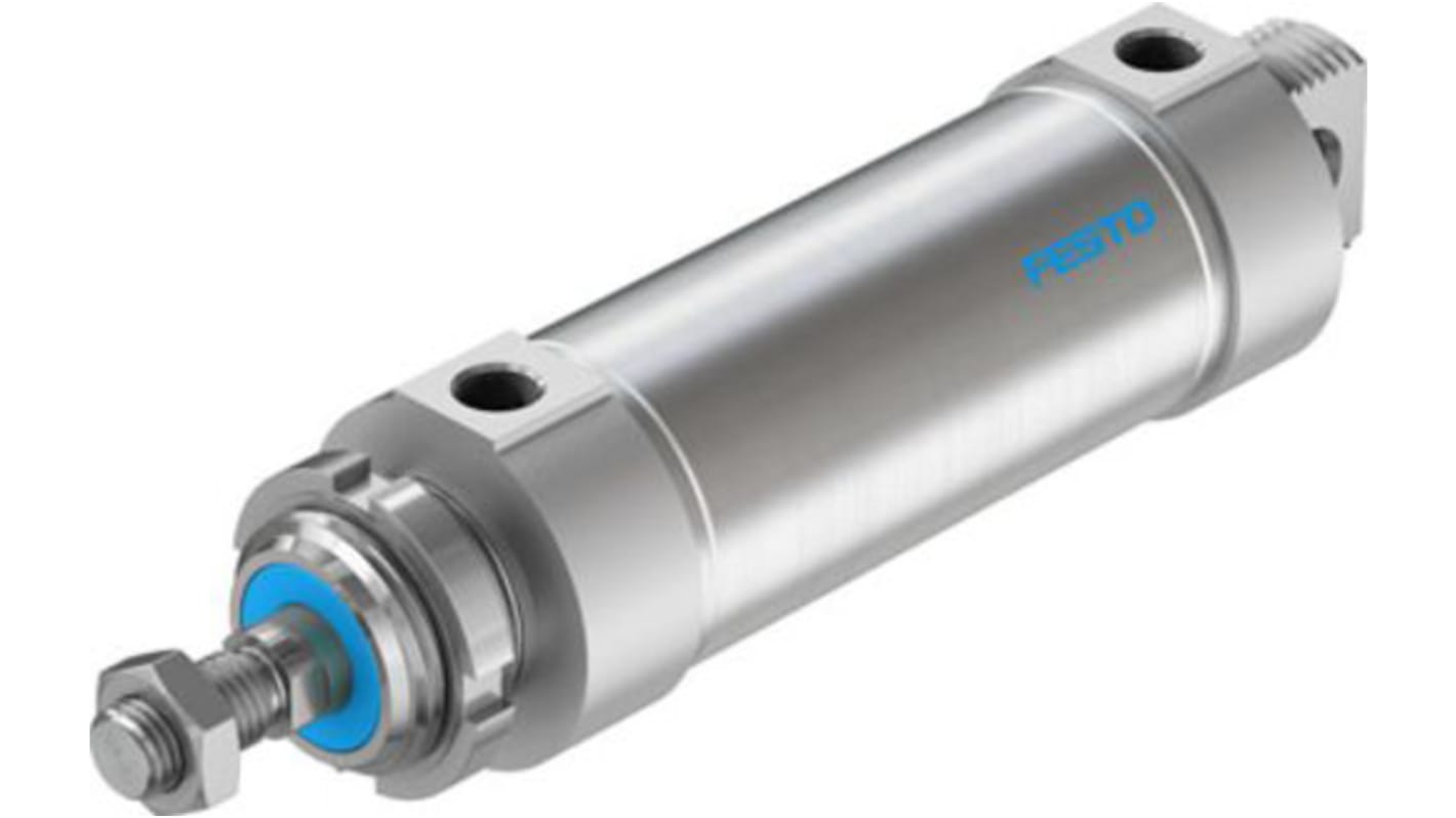 Festo Pneumatic Roundline Cylinder - 559329, 63mm Bore, 100mm Stroke, DSNU Series, Double Acting