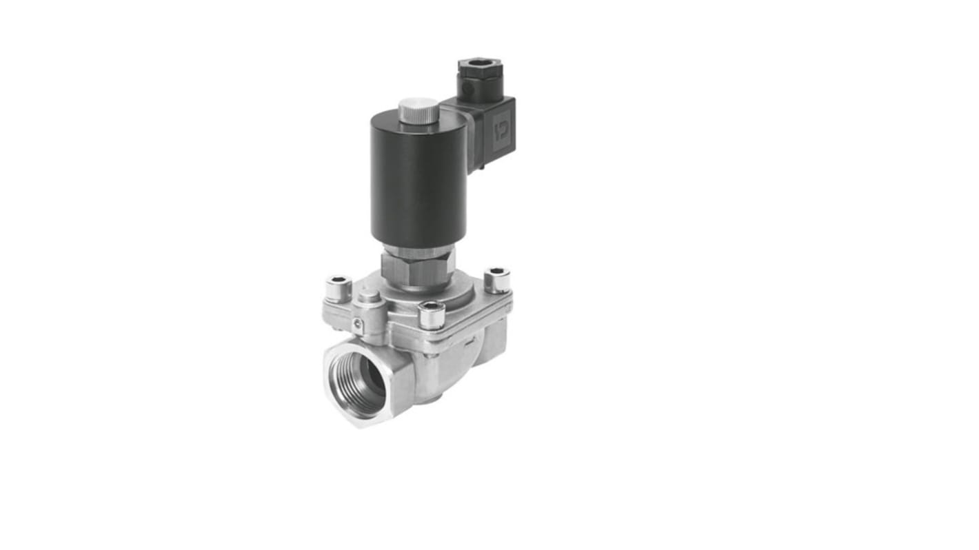 Válvula de solenoide Festo, Serie VZWF-L-M22C-N114-400-E-2AP4-10, Función 2/2 Closed, Monostable, Sistemas eléctricos