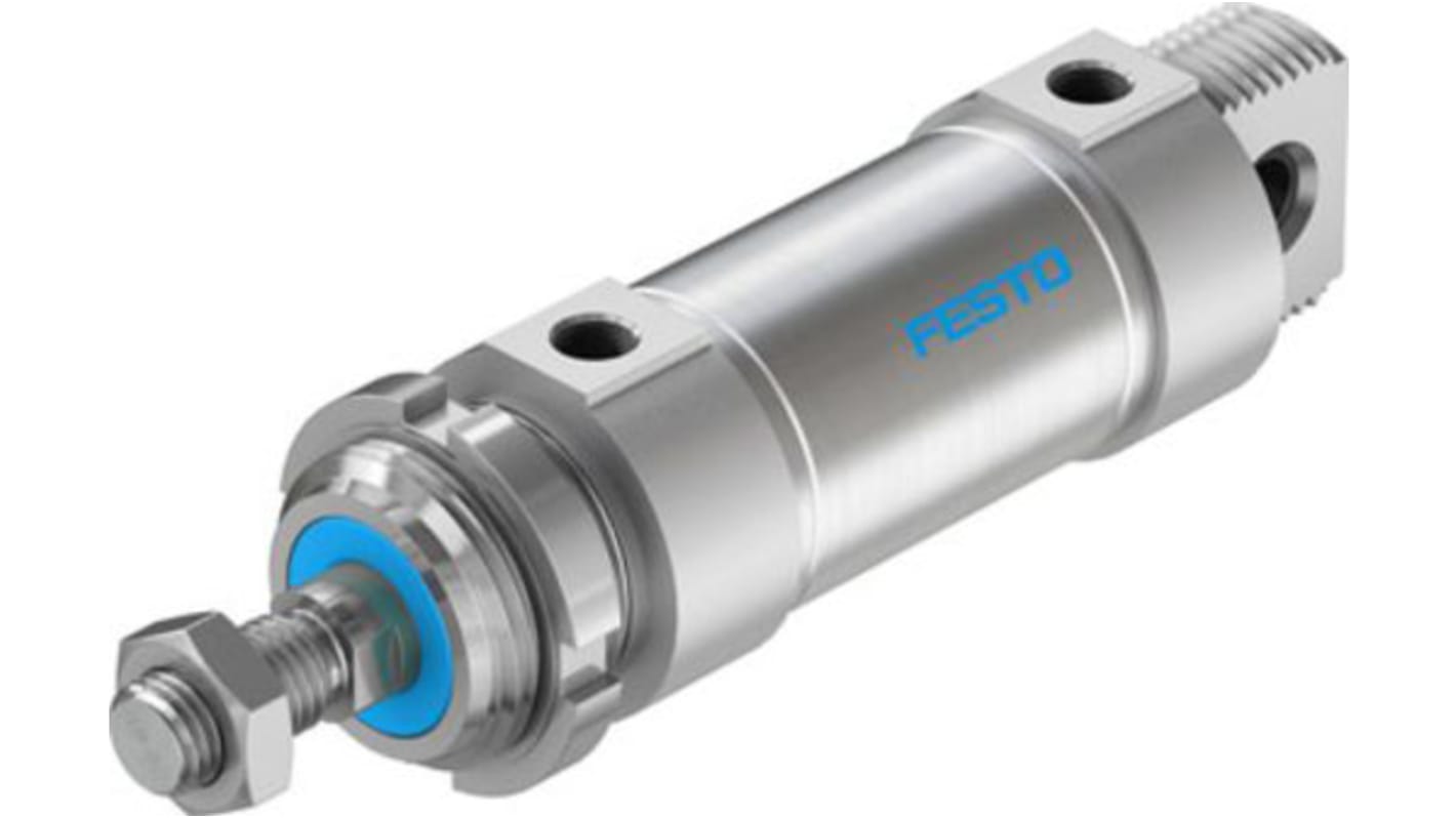 Festo Pneumatic Roundline Cylinder - 559316, 50mm Bore, 40mm Stroke, DSNU Series, Double Acting