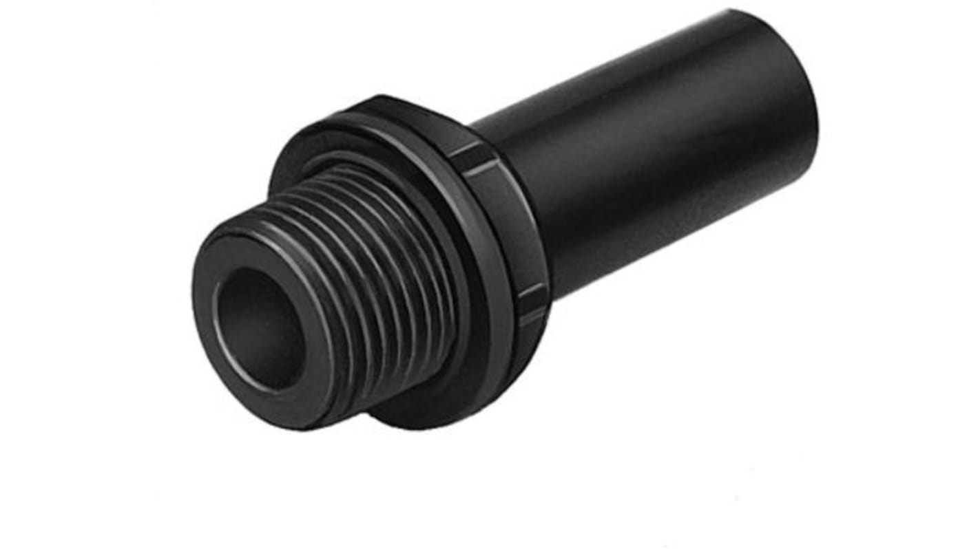Racor neumático Festo CQ, Adaptador de tubo a tubo recto, con. A Encaje a presión, 15 mm, con. B Encaje a presión, 15 mm