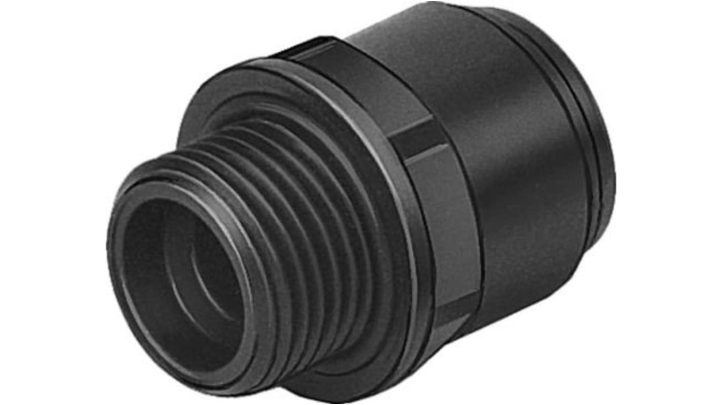 Racor neumático Festo CQ, Adaptador de tubo a tubo recto, con. A Macho G 3/4, con. B Encaje a presión, 22 mm