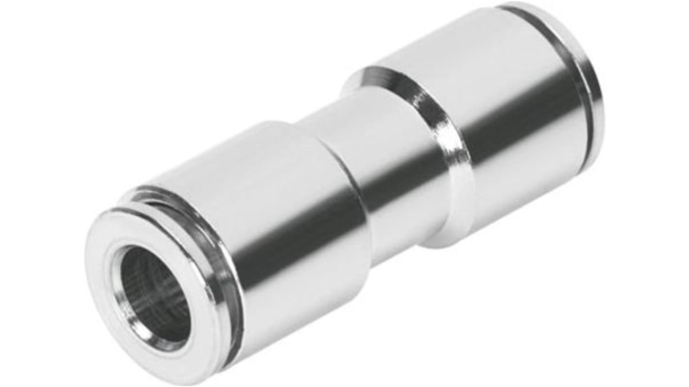 Festo NPQM Series Straight Tube-to-Tube Adaptor, Push In 14 mm to Push In 14 mm, Tube-to-Tube Connection Style, 570452