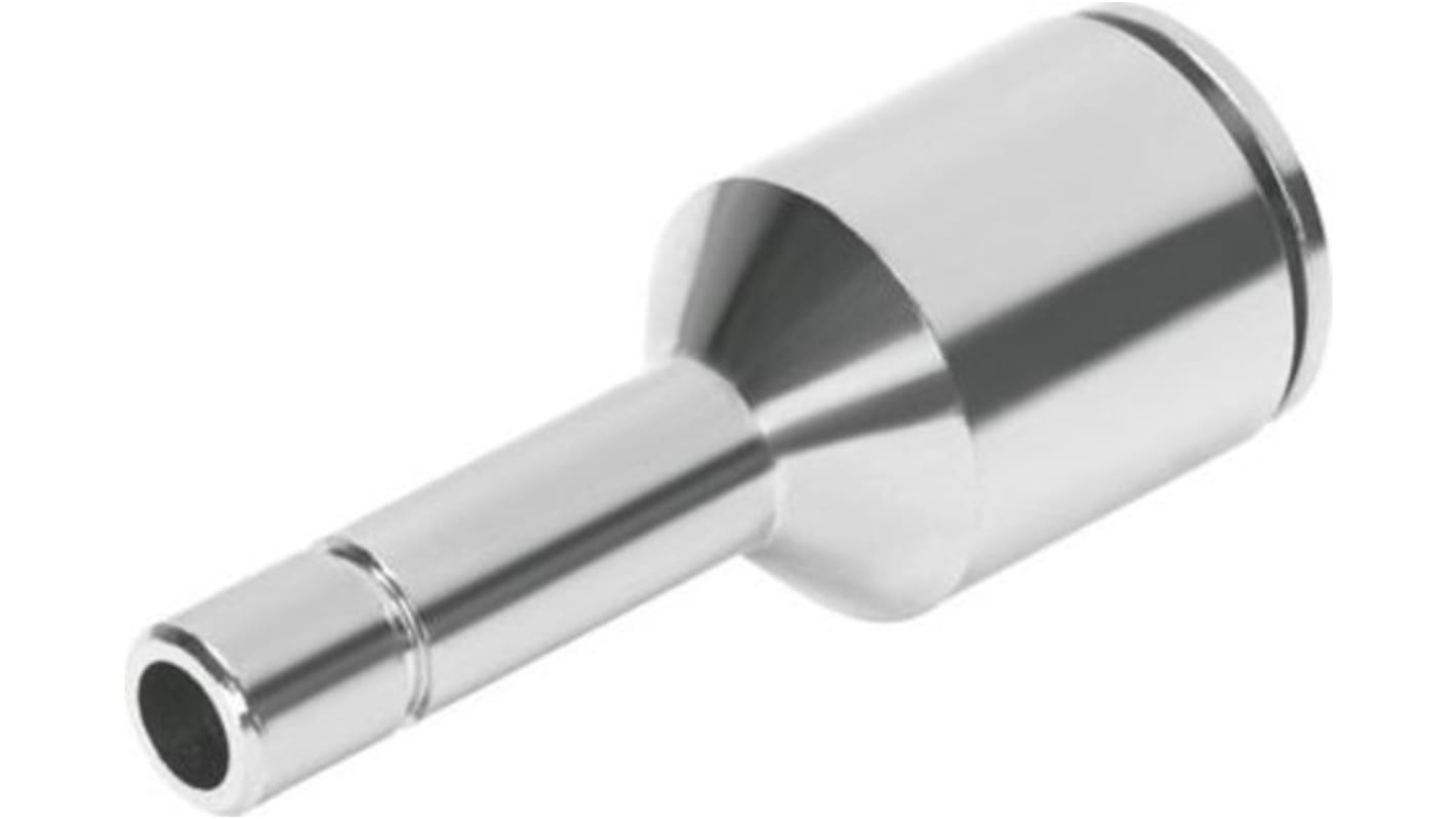 Festo NPQM Series Reducer Nipple, Push In 14 mm to Push In 10 mm, Tube-to-Tube Connection Style, 570456
