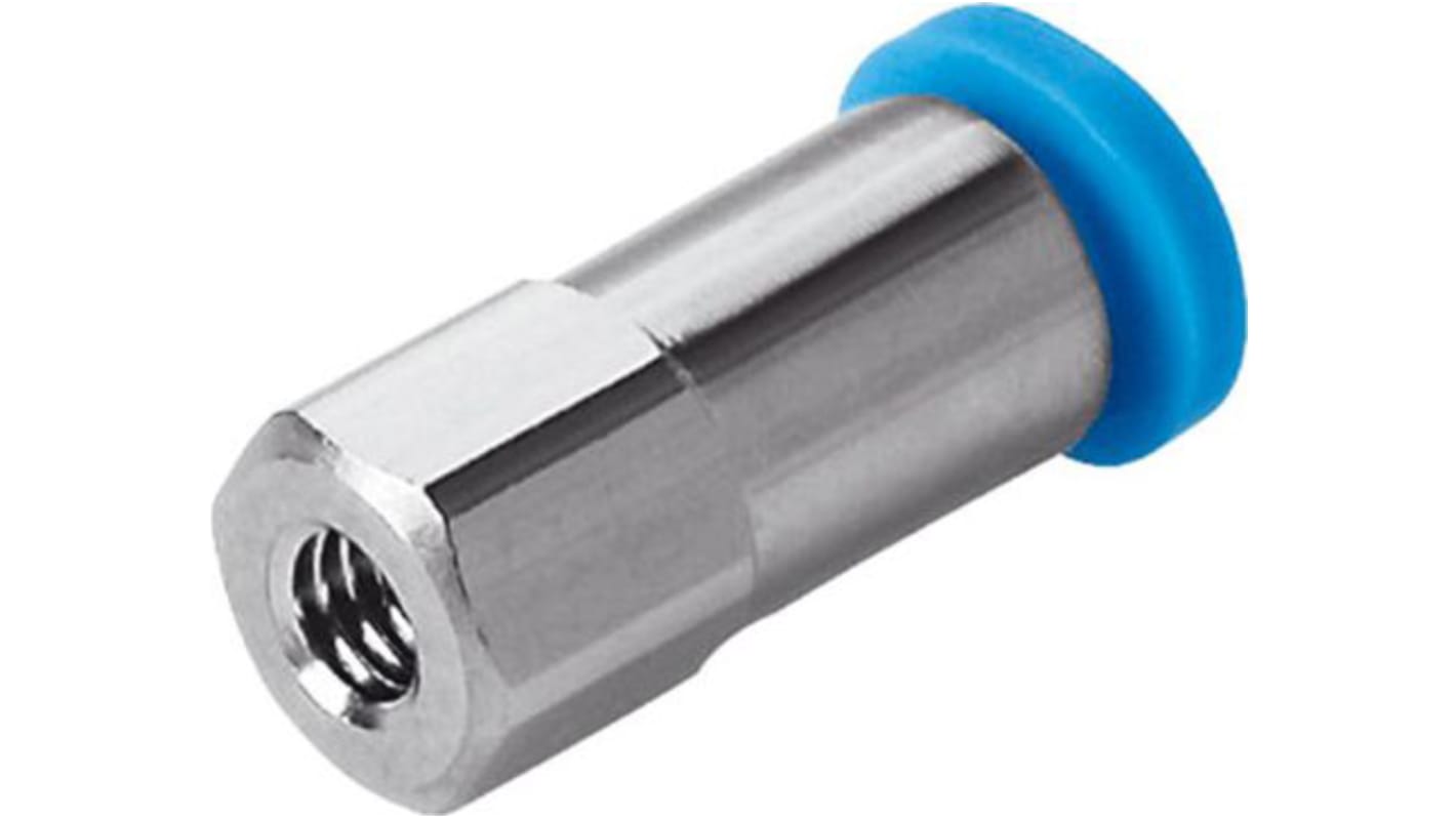 Festo Straight Threaded Adaptor, M5 Male to Push In 3 mm, Threaded-to-Tube Connection Style, 153309