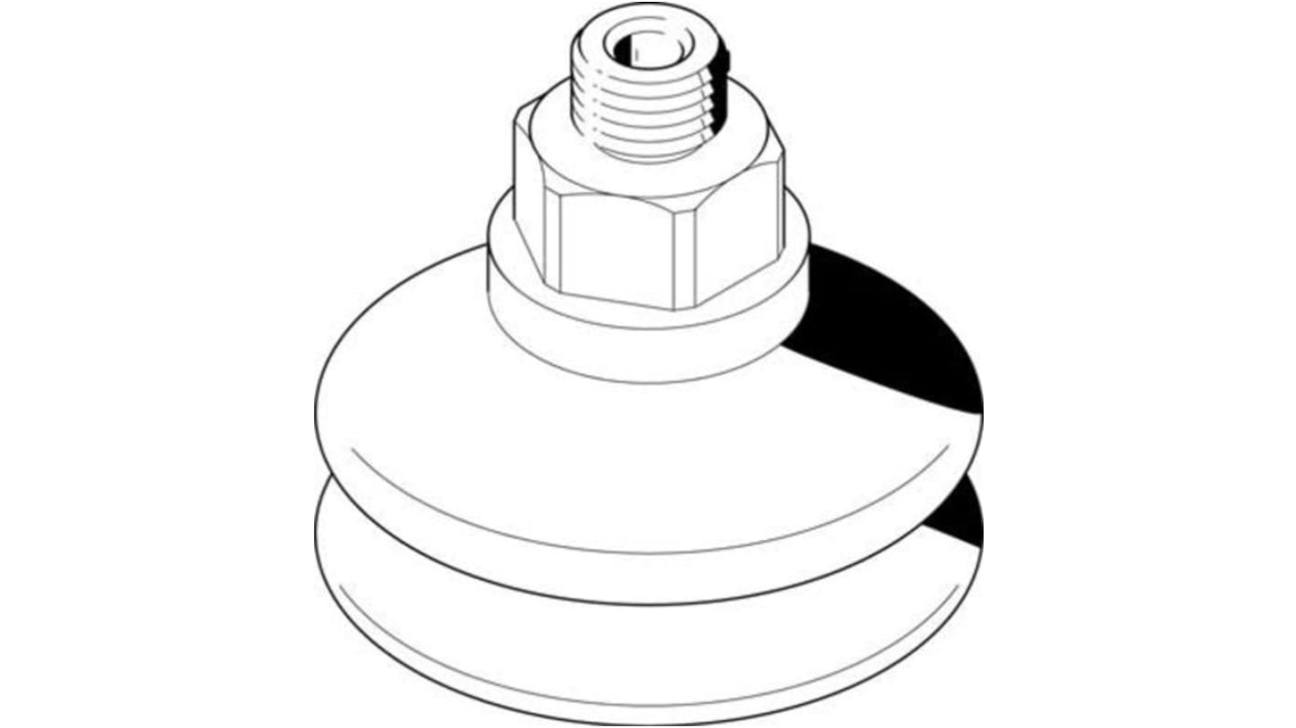 Balg Saugnapf, Festo Serie ESS, Ø 50mm, Haltekraft 100N