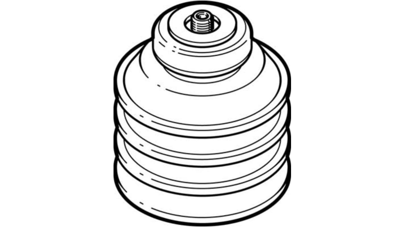 真空パッド Festo ベローズ 40mm シリコン