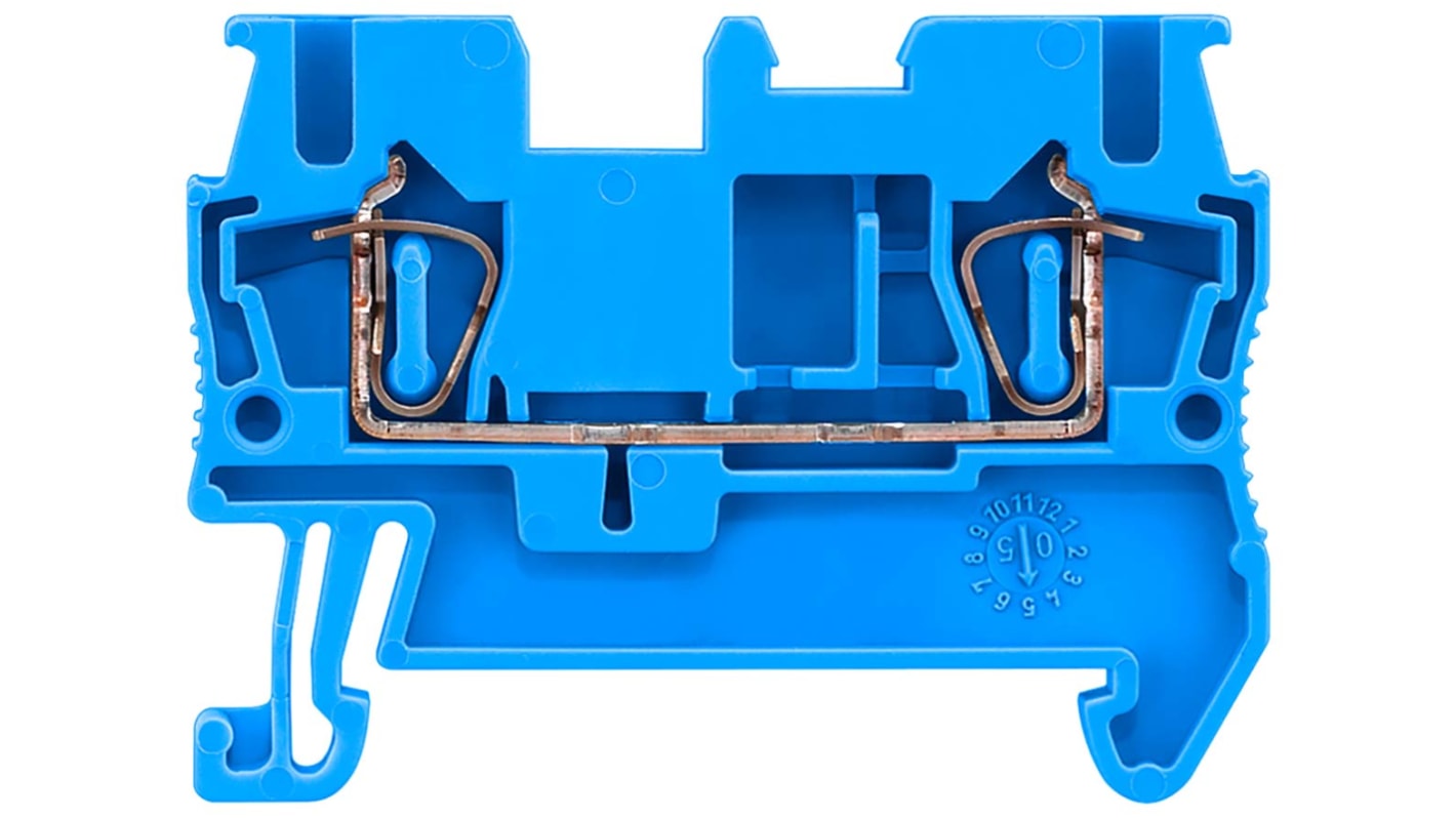 Siemens 8WH Series Blue Non-Fused DIN Rail Terminal, 2.5mm², Spring Clamp Termination