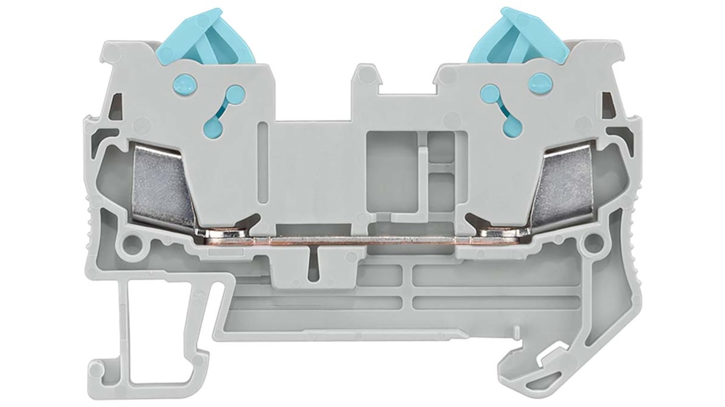 Siemens 8WH Series Grey Non-Fused DIN Rail Terminal, 1.5mm², Spring Clamp Termination