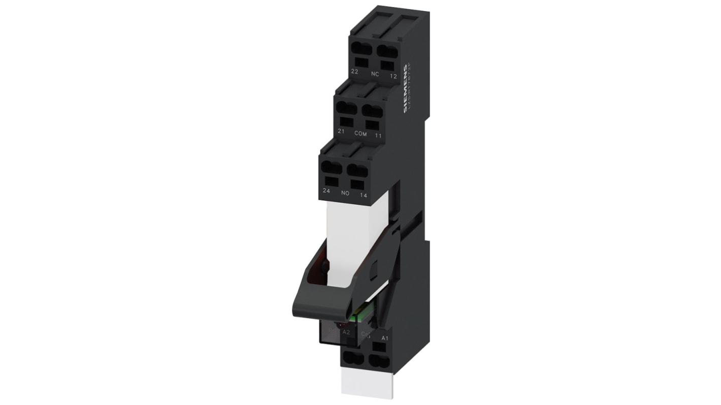 Siemens LZS Series Interface Relay, 24V dc Coil, DPDT, 2-Pole