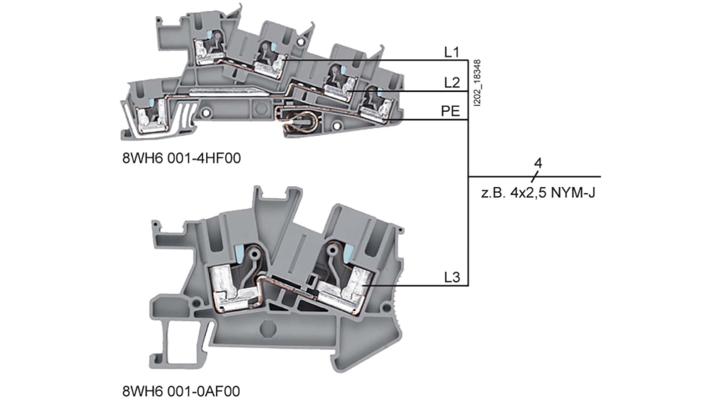 8WH Installation Terminal for use with  for use with Terminal Blocks