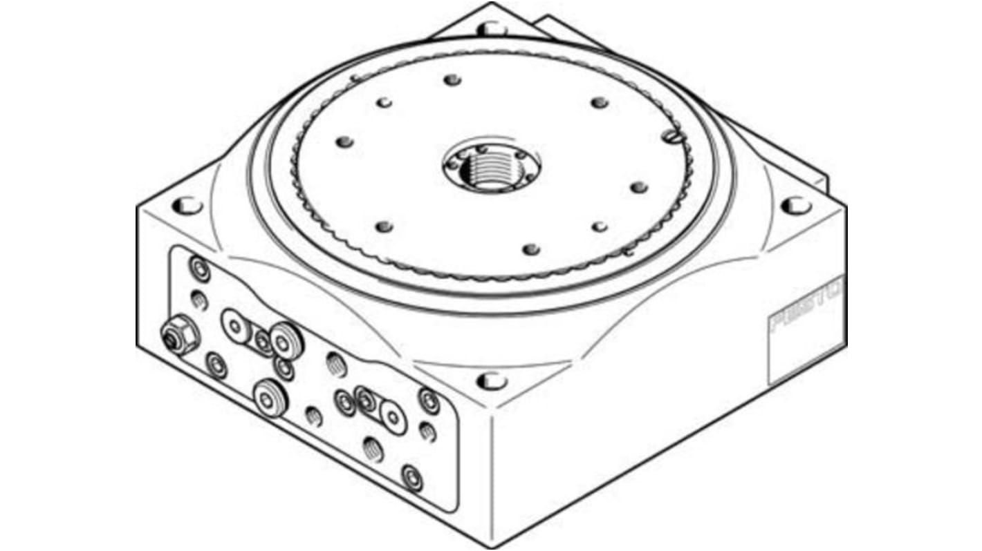 Actuador giratorio neumático Festo, DHTG-140-3-A, <= 0.03°