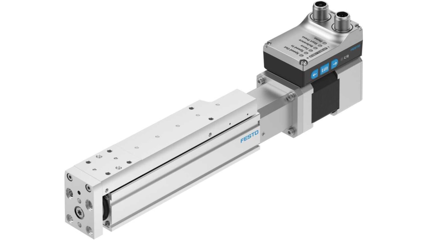 Actionneur linéaire électrique, Festo, Cycle 100%, 24V c.c. 991N, 190mm/s, 100mm, série EGSS