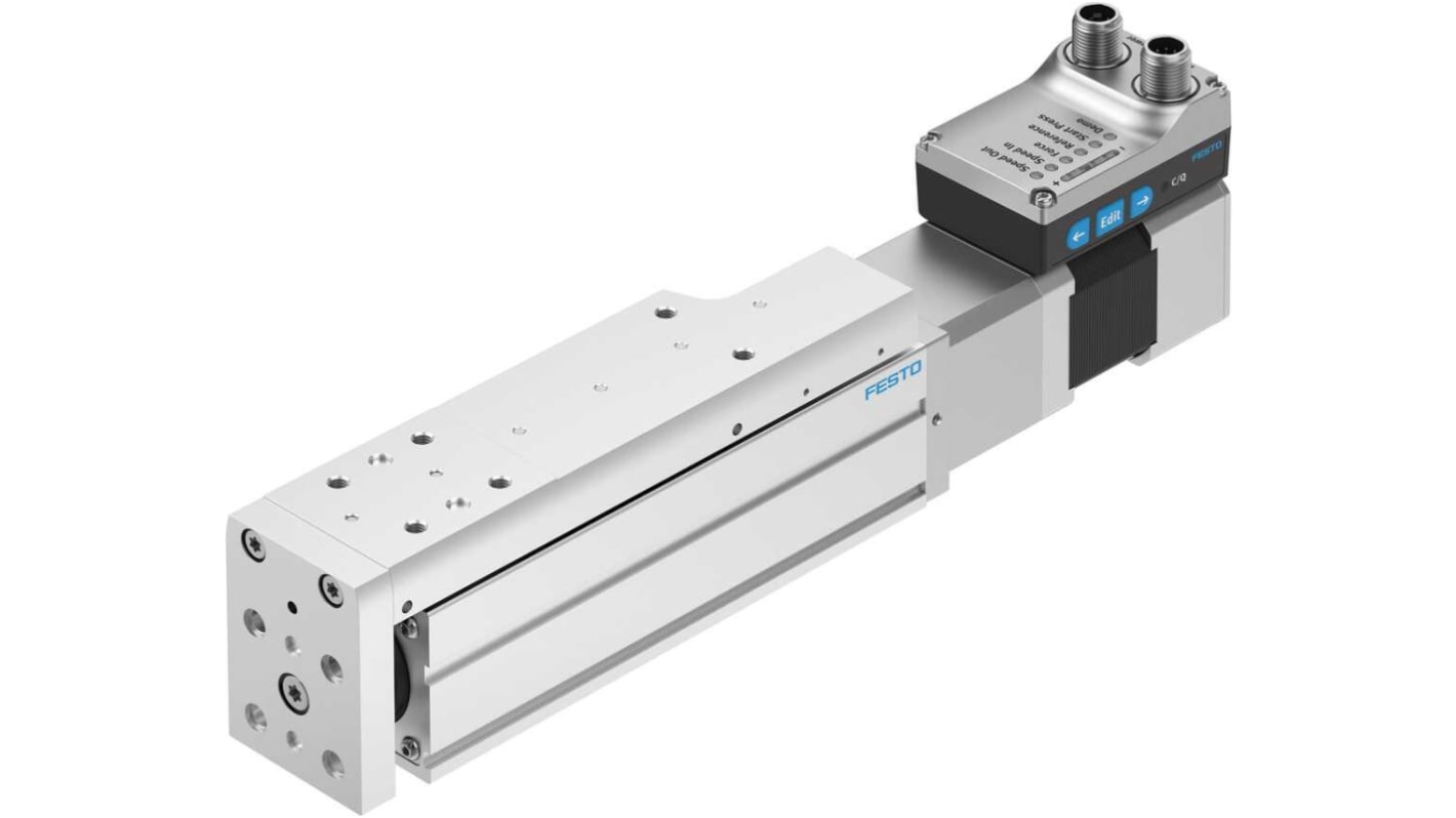 Actionneur linéaire électrique, Festo, Cycle 100%, 24V c.c. 1314N, 250mm/s, 100mm, série EGSS