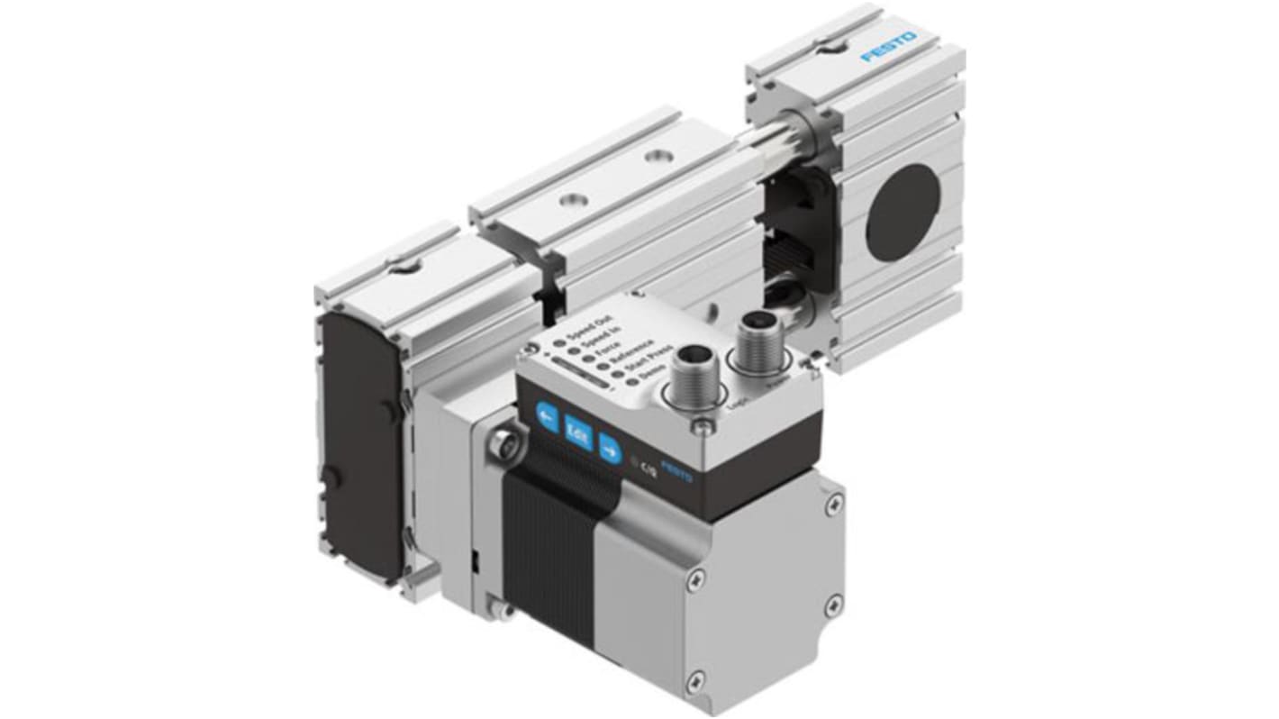 Actuador lineal eléctrico Festo ELGE, 100% ciclo de trabajo, 24V dc, 50N, 0.72 m/s, 100mm