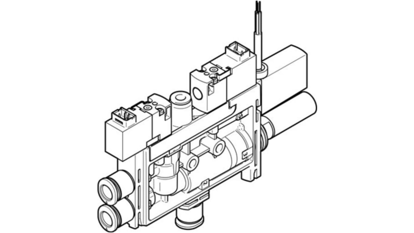 Bomba de vacío Festo OVEL-7-H-15-PQ-VQ4-UA-C-A-B2PNLK-H3, diám. boquilla 0.7mm, 4.5bar, 17l/min