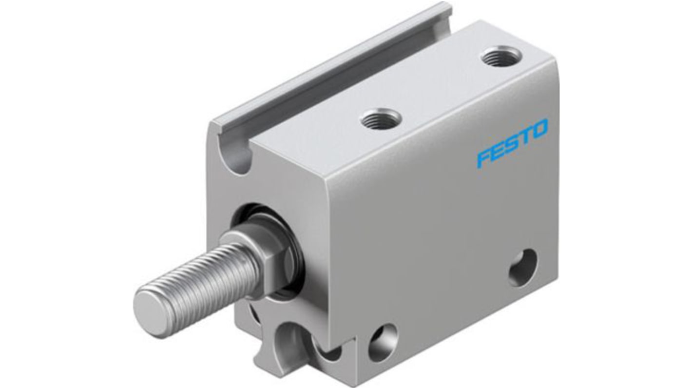 Festo Pneumatic Compact Cylinder - 8080588, 10mm Bore, 10mm Stroke, ADN Series, Double Acting