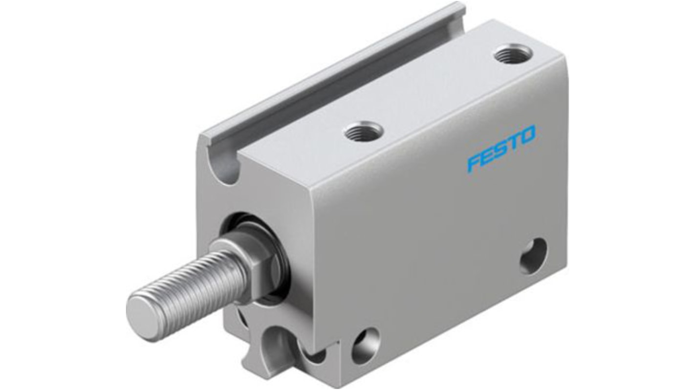 Festo Pneumatic Compact Cylinder - 8080590, 10mm Bore, 10mm Stroke, ADN Series, Double Acting