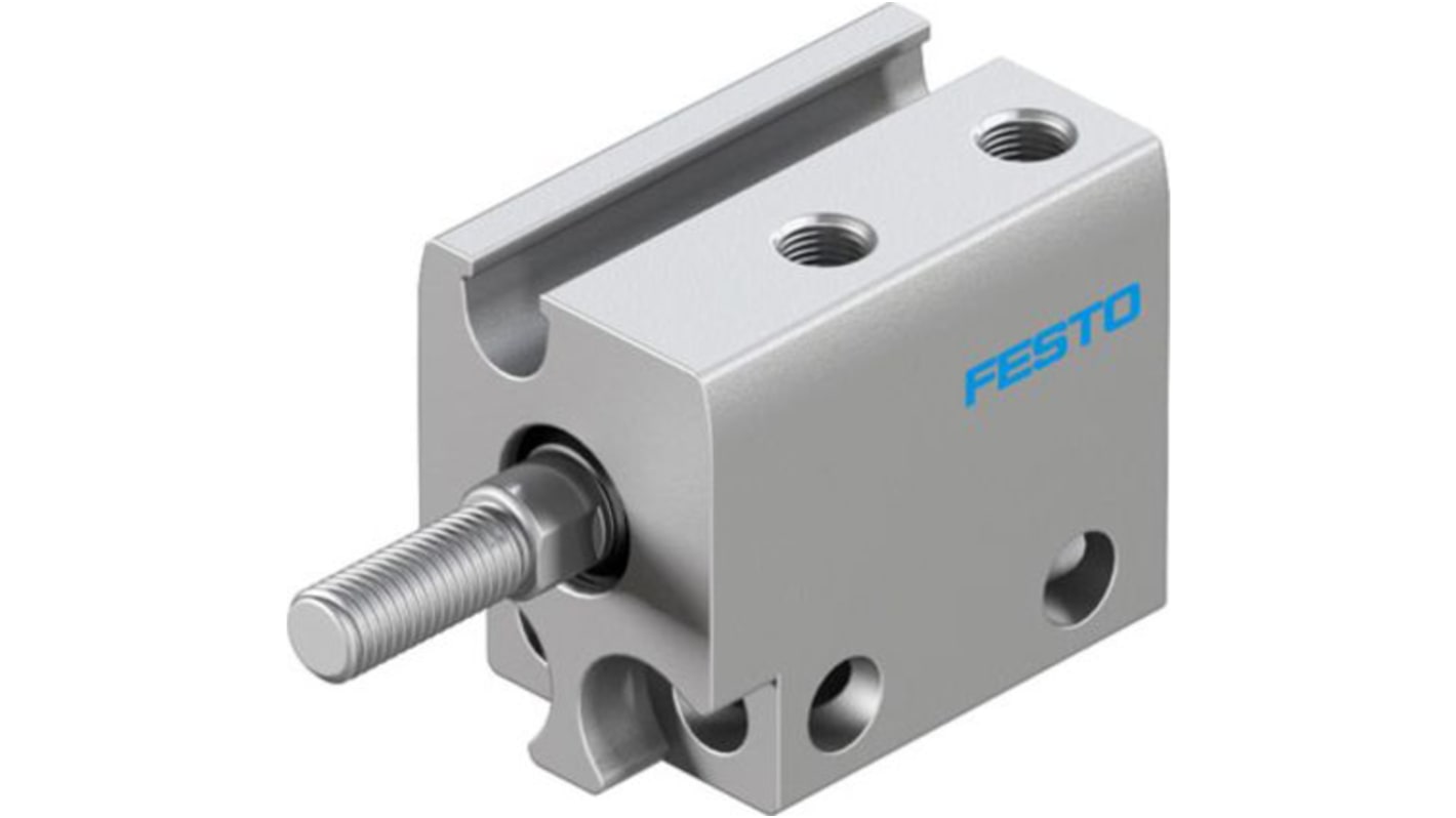 Festo Pneumatic Compact Cylinder - 8080598, 6mm Bore, 5mm Stroke, ADN Series, Double Acting