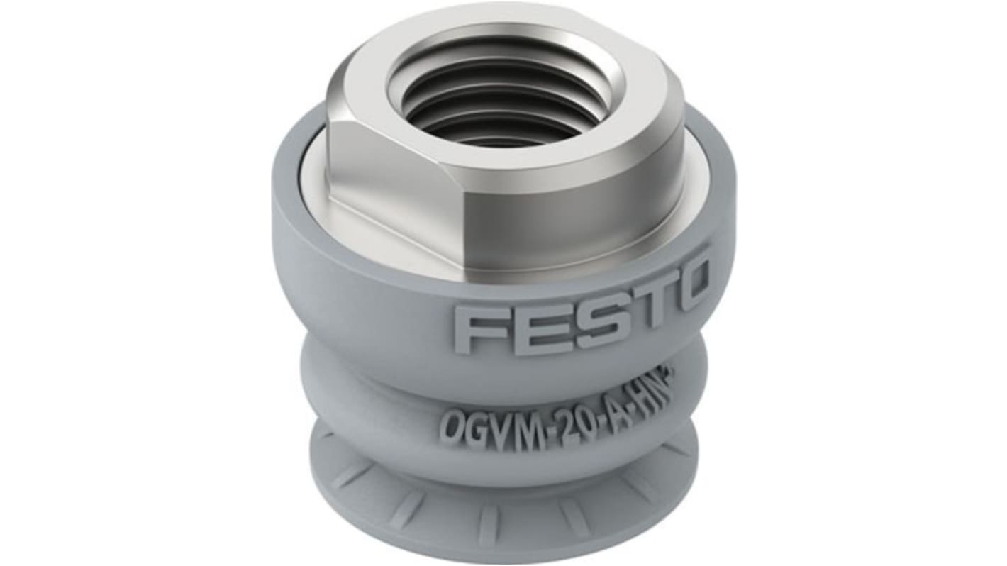 Ventosa Festo OGVM-20-A-HN-G14F, piastra a Soffietto, Ø 20mm, forza di tenuta 18N